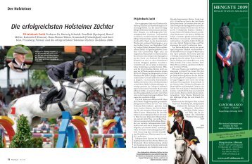 Die erfolgreichsten Holsteiner Züchter - Pferd+Sport