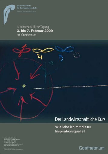 Der Landwirtschaftliche Kurs - Goetheanum