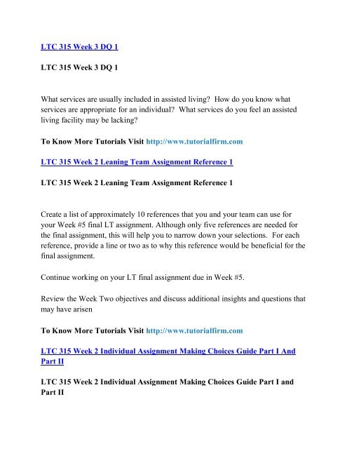 LTC 315 UOP Course,LTC 315 UOP Materials,LTC 315 UOP Homework