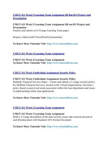 CMGT 411 UOP Tutorials,CMGT 411 UOP Assignments,CMGT 411 UOP Entire Class