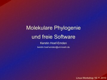 Molekulare Phylogenie und freie Software