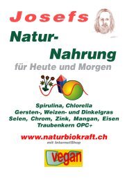 Josefs Naturbiokraft Katalog und Produkt-Infos