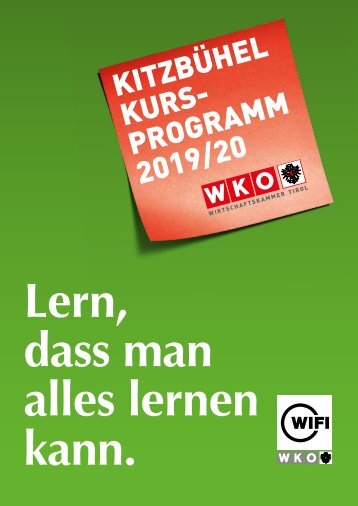 WIFI Kitzbühel Kursprogramm