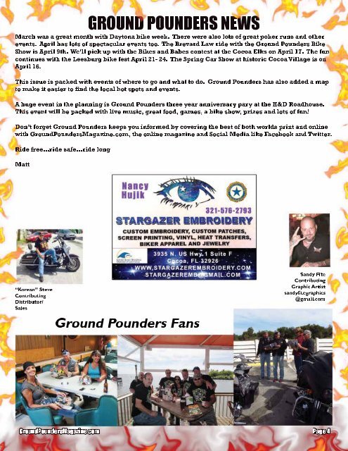 Ground Pounders April 2016