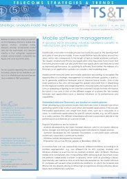 telecoms strategies & trends - InfoCom