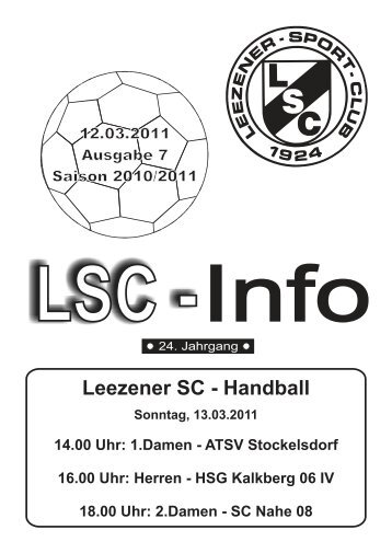 LSC-Info 2010-2011 Ausgabe 7 - Leezener SC