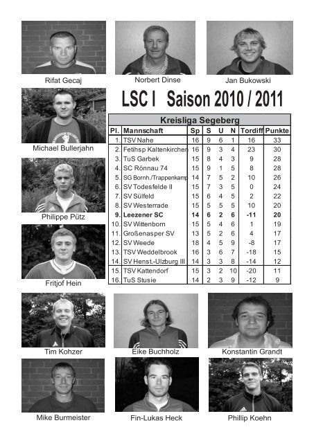 LSC-Info 2010-2011 Ausgabe 7 - Leezener SC