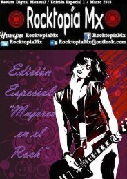 Rocktopía Mx -  Edición Especial 1 - Mujeres en el Rock - Marzo 2016.