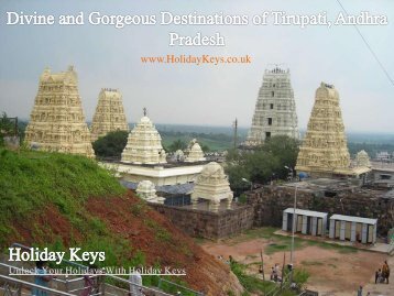 Divine and Gorgeous Destinations of Tirupati, Andhra Pradesh - HolidayKeys.co.uk