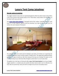 Luxury Tent Camp Jaisalmer