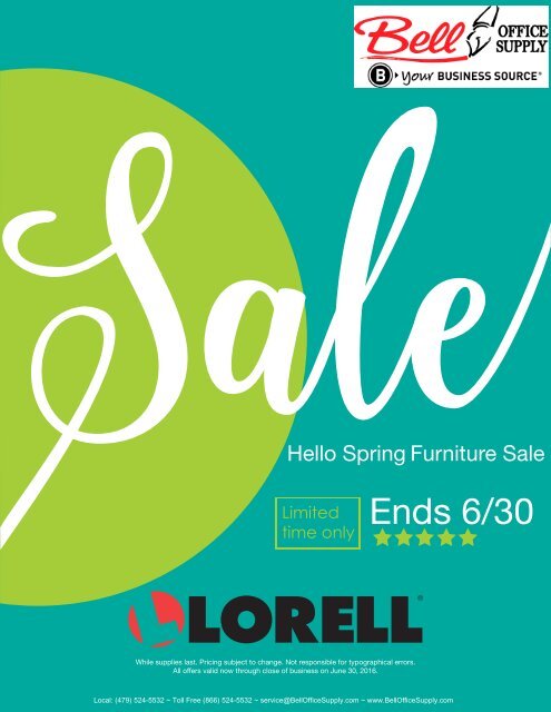 Lorell Hello Spring Sale