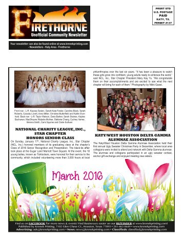 Firethorne March 2016