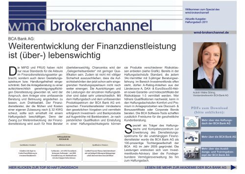 Haftungsdach TOP 50 - WMD Brokerchannel