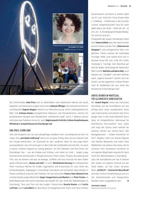 SchlossMagazin Fuenfseenland April 2016