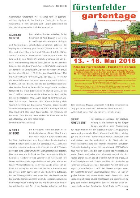 SchlossMagazin Bayerisch-Schwaben April 2016