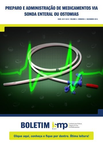 PREPARO E ADMINISTRAÇÃO DE MEDICAMENTOS VIA SONDA ENTERAL OU OSTOMIAS