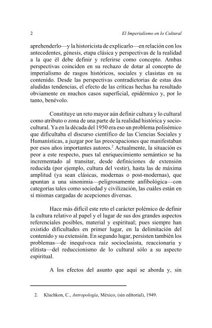 Imperialismo Cultural en América Latina Historiografía y Praxis