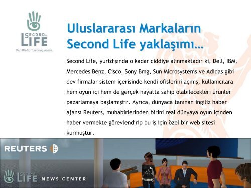 SECOND LIFE SUNUM 2016