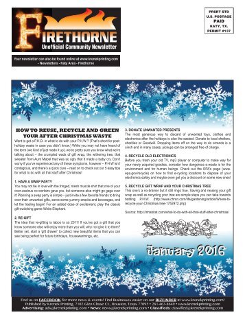 Firethorne January 2016