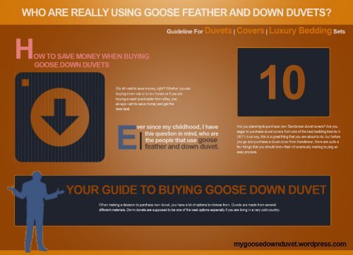 Who Are Really Using Goose Down And Goose Feather And Down Duvets