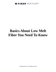 Basics About Low Melt Fiber You Need To Know