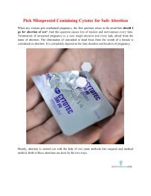 Misoprostol order
