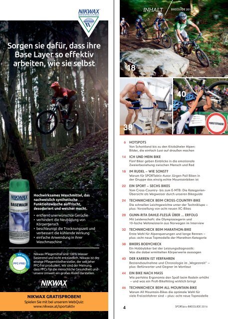 SPORTaktiv Bikeguide 2016