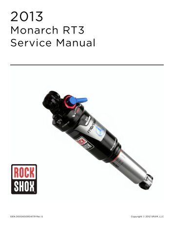 Monarch RT3 Service Manual - Sram