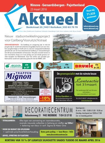 Editie Ninove 23 maart 2016