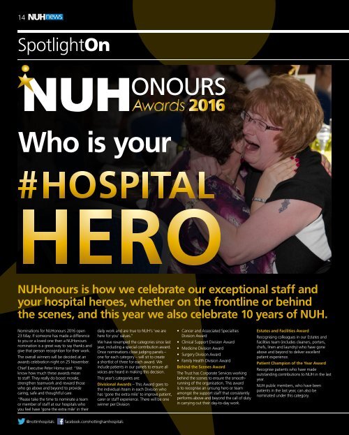 NUH News SPRING 2016 Online