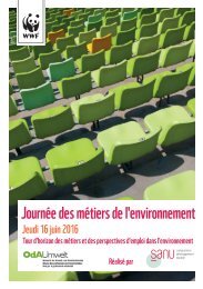 Journée des métiers et des perspectives d'emploi dans l'environnement