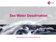 Sea Water Desalination - innochem-online.de