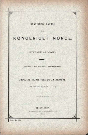 Norway Yearbook - 1887