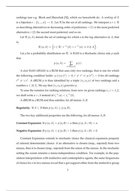 Dual Random Utility Maximisation