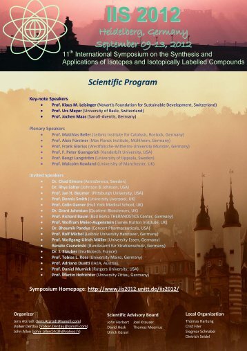 Scientific Program - 11th International Symposium on the Synthesis ...