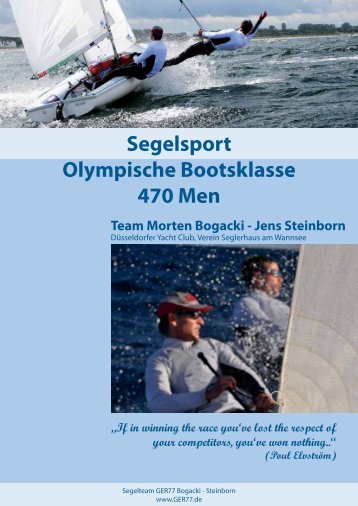 Segelsport Olympische Bootsklasse 470 Men Team Morten ... - Ger77