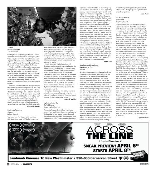 BeatRoute Magazine B.C. print e-edition - April 2016