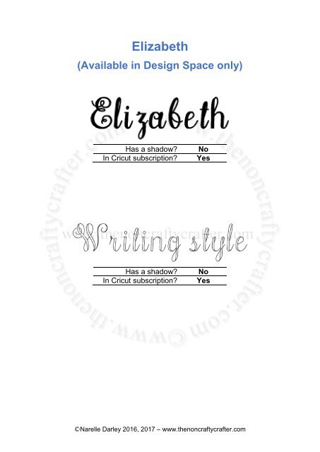 Complete Guide to Cricut Fonts May 2017