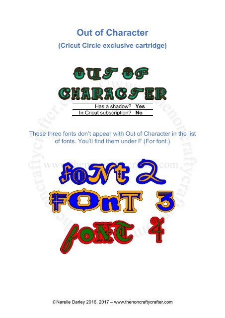 Complete Guide to Cricut Fonts May 2017