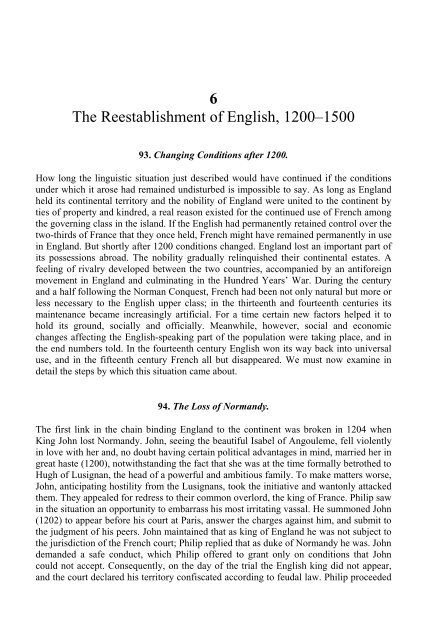 A History of English Language
