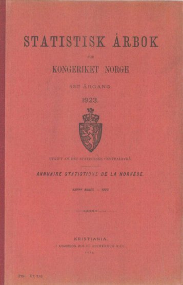 Norway Yearbook - 1923