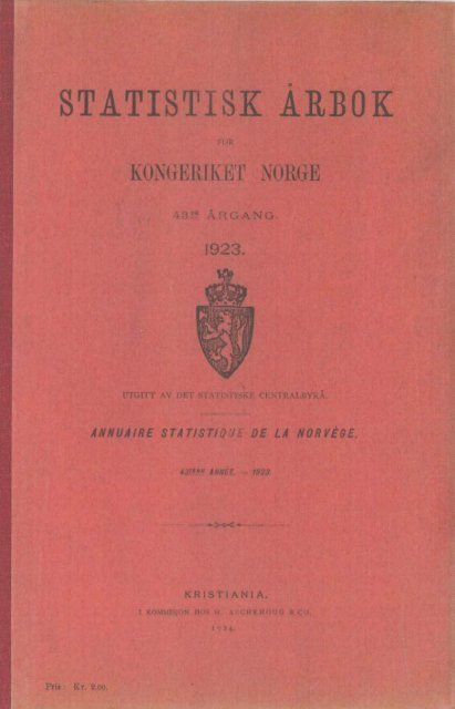 Norway Yearbook - 1923