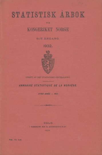 Norway Yearbook - 1932