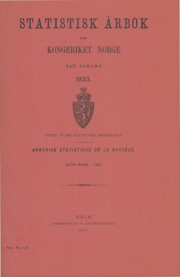 Norway Yearbook - 1933