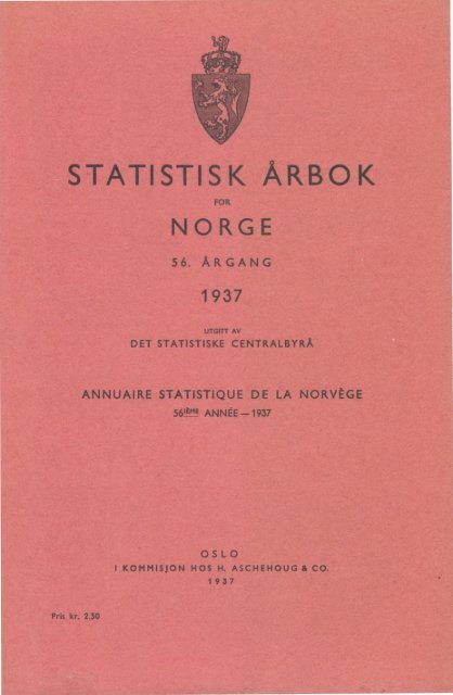 Norway Yearbook - 1937