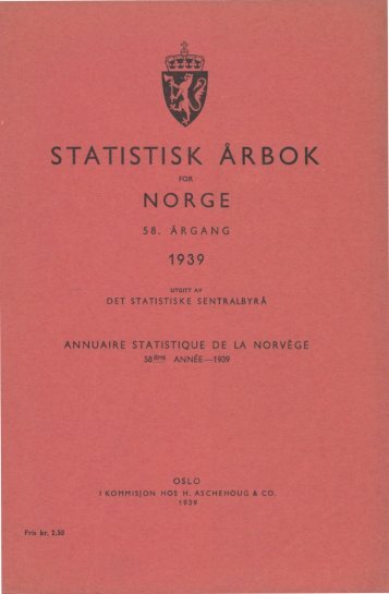 Norway Yearbook - 1939