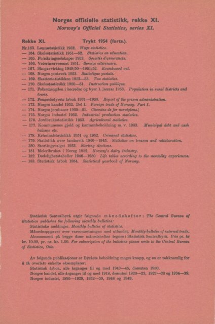 Norway Yearbook - 1954