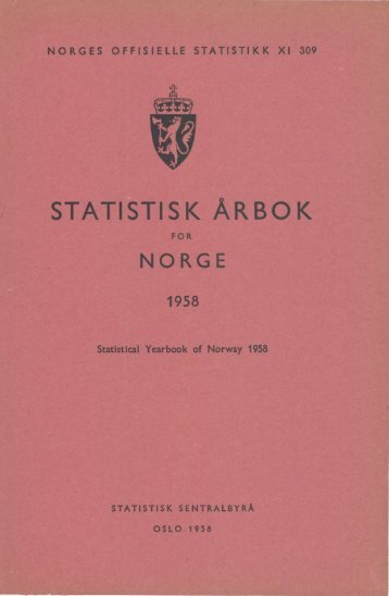 Norway Yearbook - 1958