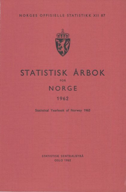 Norway Yearbook - 1962