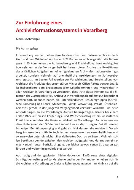 Das Vorarlberger Archivinformationssystem
